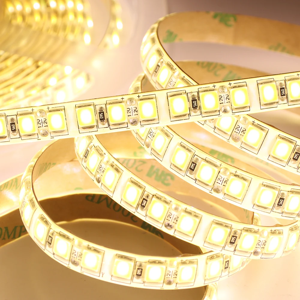 5m 12V 600LED 5054 LED Strip Light Flexible LED Ribbon Waterproof LED Tape Diode Tape Ice Tape for Decoration