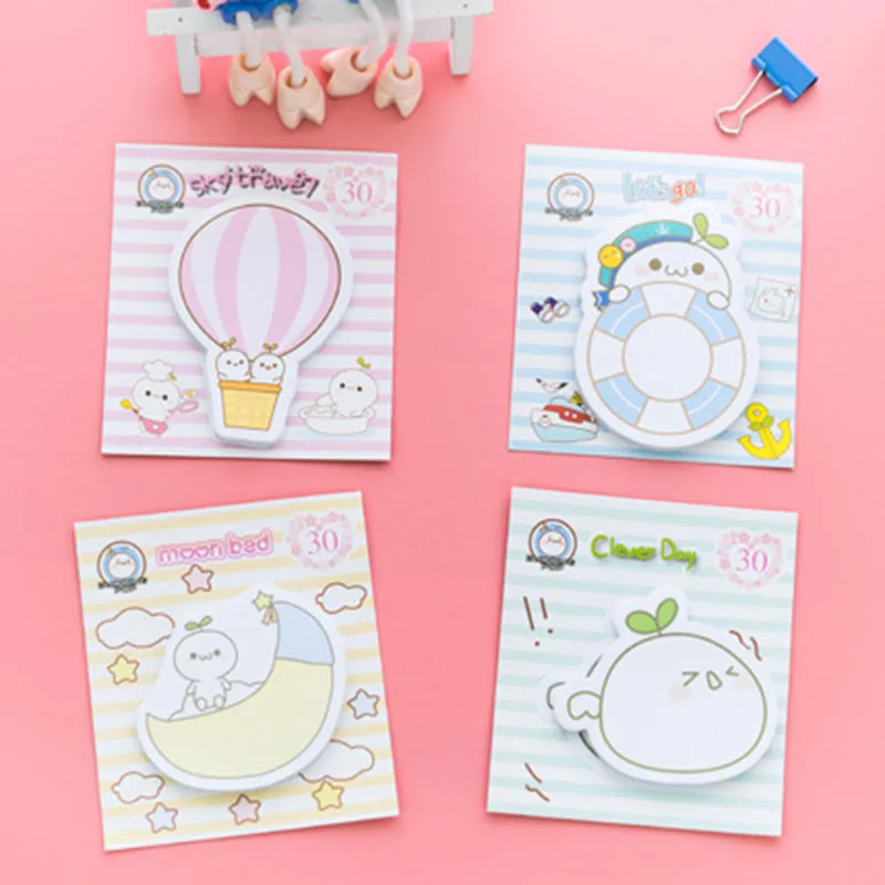 

1 pc Hot Air Balloon Colorful Note Paper Notes Sticky Notes Memo Paper Stickers Stationery Office Material School