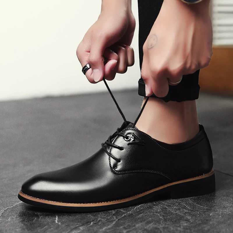 

2018 New Korean Version of Shoes with Pointed Toes British Style Lazy Leisure Spirit Society Guy Fashionable Shoes Men's Shoes 4