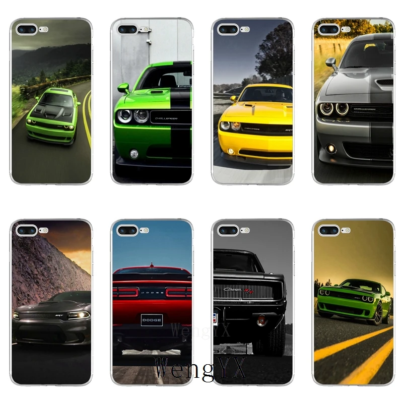 

sports racing car Dodge Charger SRT Slim silicone TPU Soft phone case For iPhone X 8 8plus 7 7plus 6 6s plus 5 5s 5c SE 4 4s