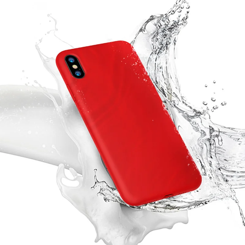 Новый мягкий Сверхтонкий чехол из ТПУ для iPhone X 7 Plus 8 6 6s XR чехол жидкий силиконовый чехол для телефона TPU для iPhone X/XS