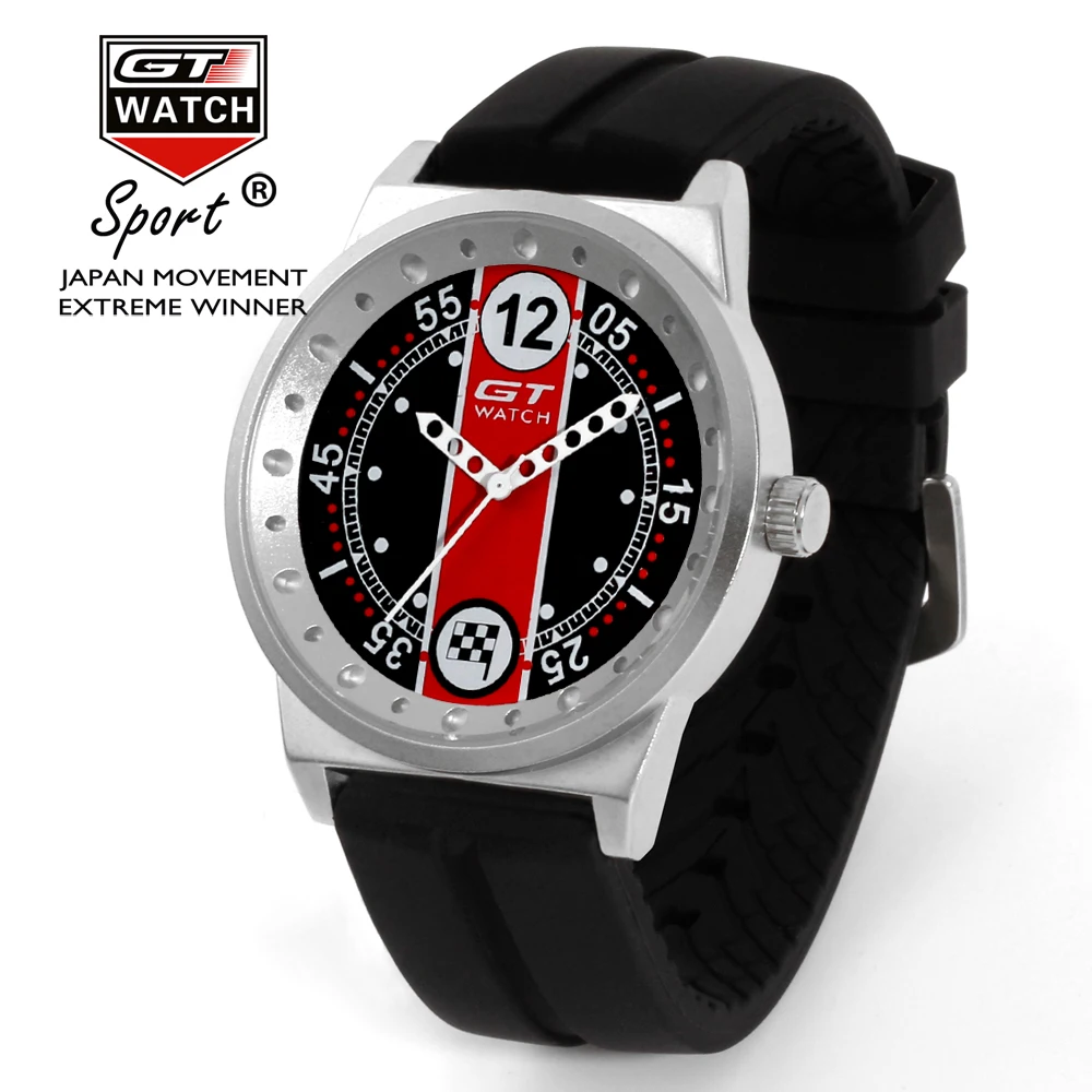New Original GT font b Watch b font Men Fashion Quartz Analog Silicone Watchband Men And