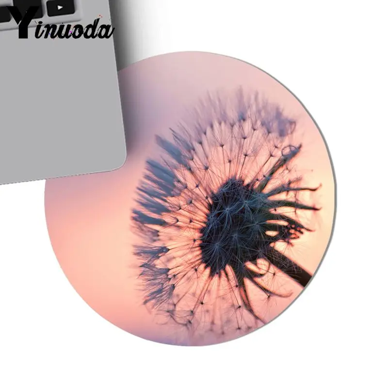 Yinuoda Custom Skin Dandelion Flowers Rubber PC Computer Gaming mousepad DIY Luxury High-end Protector mousepad gamer
