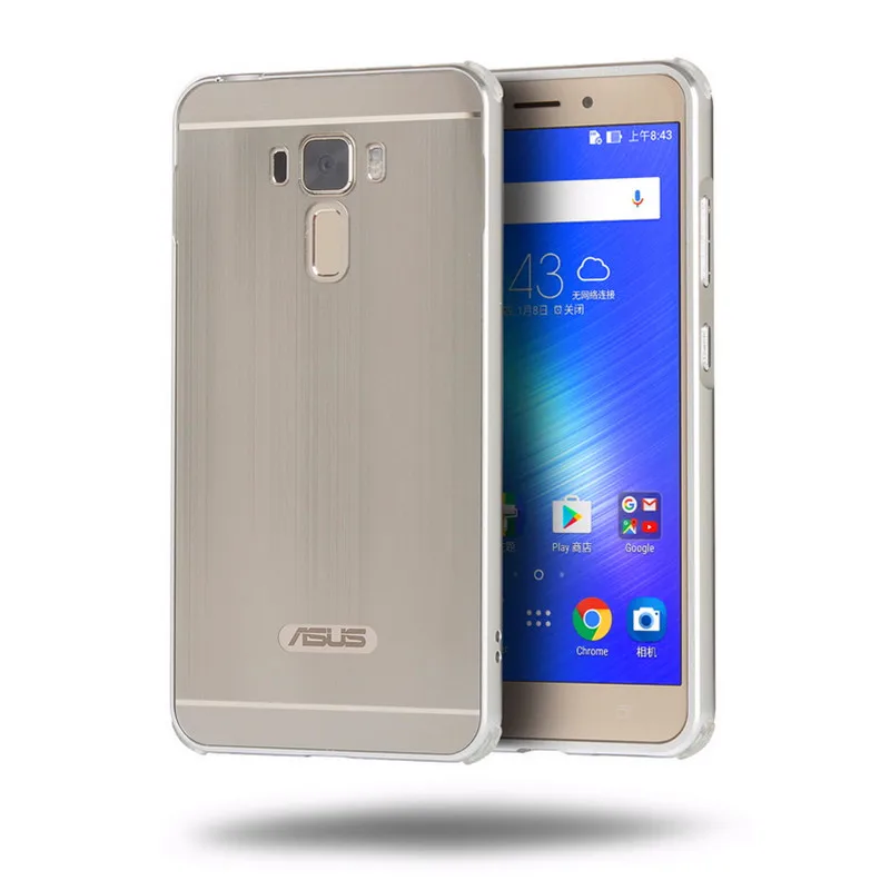 Чехол для Asus Zenfone 3 Laser ZC551KL алюминиевый Матовый зеркальный металлический каркас +