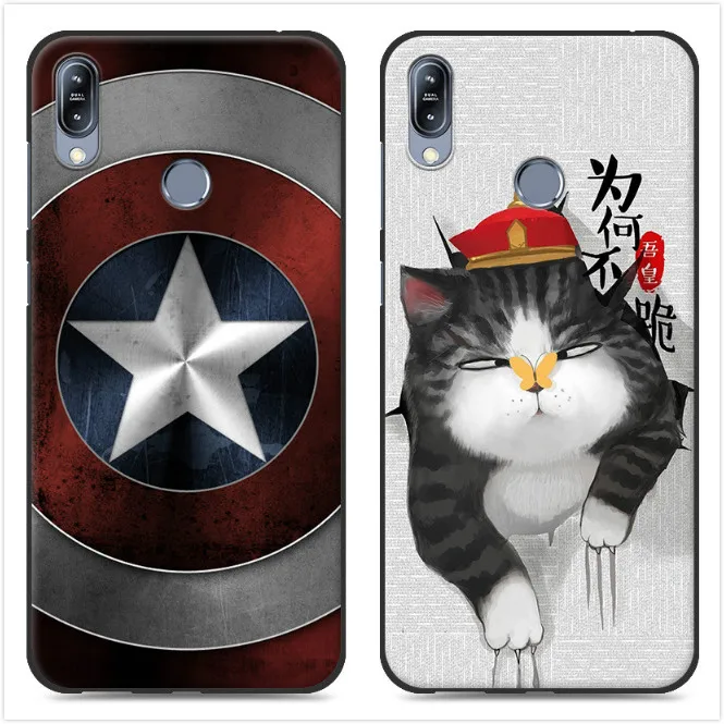 

For Asus Zenfone Max Pro M1 ZB601KL Case Crystal Print Back Soft TPU Cover For Zenfone Max Pro M2 ZB631KL ZB633KL #KO