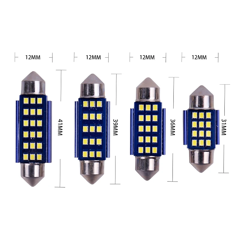 1 шт. гирлянда 31 мм 36 39 41 C5W 3030 15 светодиосветодиодный без ошибок smd для интерьера