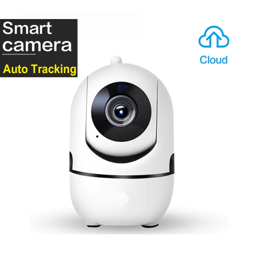 1080P Full HD Wireless Smart PTZ IP Camera with WIFI Cloud Recording Auto-Tracking Monitoring for Moving Objects Free APP Alarm