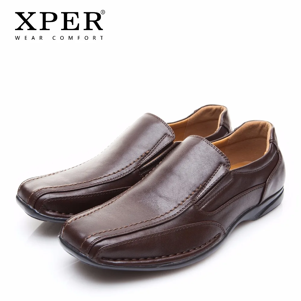 

XPER Brand Leather Casual Shoes Fashion Slip-On Men Loafers Wear Comfortable Walking Shoes Men Moccasins Shoes #XYWD8660