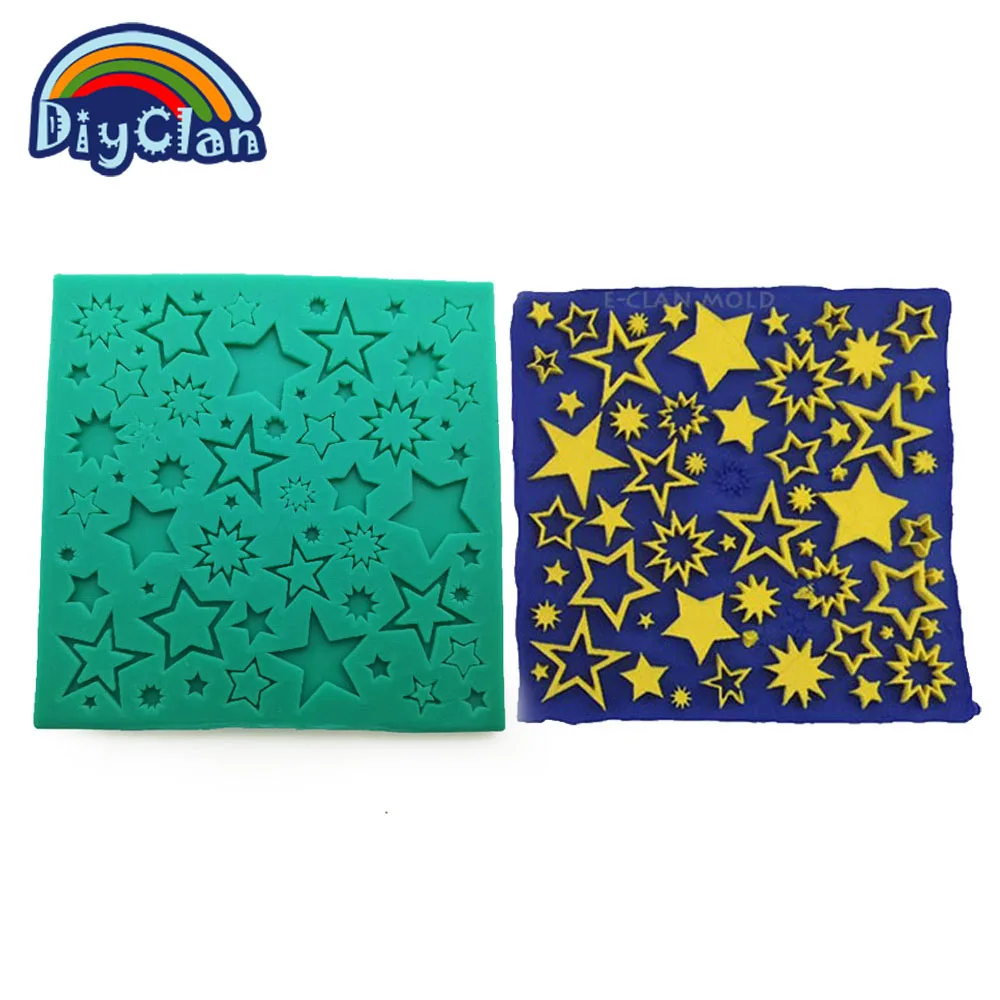 NightskystarsDIYsiliconefondantcakemoldschocolatecupcakeresin