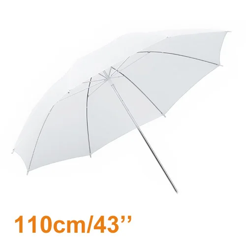 INNO high quality 43"/ 110cm Photographic White Translucent Umbrella disffuser photo studio accessories for Studio Flash PSCU3B |