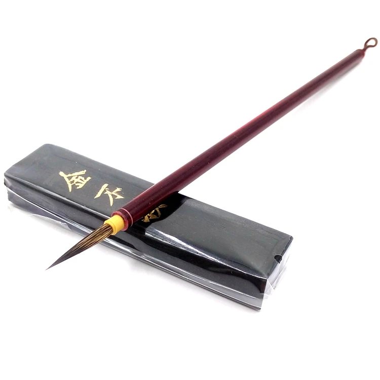 

Hot Sale Small Mousewhisker Regular Script Pen Brush Claborate-style Painting Outline Calligraphy Brushes 3pcs