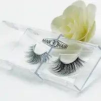 3D mink eyelash lashes real mink fur Handmade crossing individual strip thick Natural False Eyelashes for Beauty Makeup fake A12