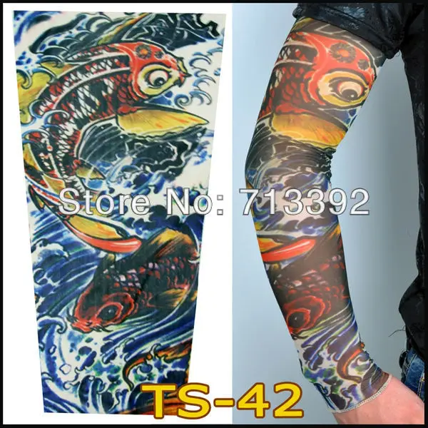 140 стилей рукава татуировки на ваш выбор, нейлоновый с имитацией татуировки рукава фальшивая, временная татуировка(30 шт