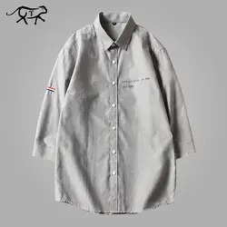 Новое прибытие бренда Для мужчин рубашка летние Бизнес Рубашка с короткими рукавами Рубашки с отложным воротником Для мужчин Модная