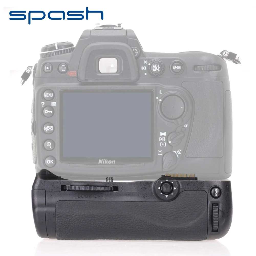 Spash многофункциональная Вертикальная Батарейная ручка для Nikon D300s D300 D700 DSLR камера Замена MB-D10 держатель батареи работа с EN-EL3e