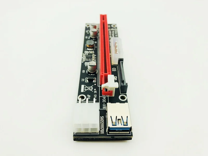 Riser Card PCI E 1x к 16x USB 3 0 кабель в 1 SATA 4Pin 6Pin блок питания для Antminer Биткоин Майнер машина