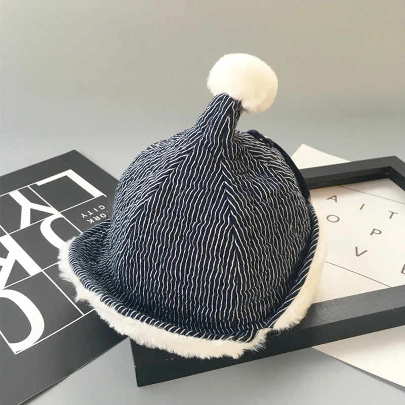 Fashion Mother & Child Baby Warm Winter Knit Beanie Fur Hat watermelon Cap and  Lei feng's Hat  6-28M Age Baby Kids Favorite (6)