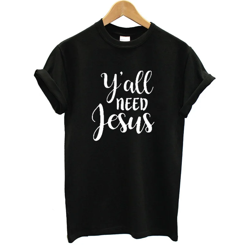 أنتم جميعا بحاجة يسوع الإيمان T قميص للنساء قصيرة الأكمام س الرقبة مضحك الصيف قمم الشارع الشهير المسيحي التي شيرت فضفاض المحملة قميص فام أنتم جميعا بحاجة يسوع الإيمان T قميص للنساء قصيرة الأكمام س الرقبة مضحك الصيف قمم الشارع الشهير المسيحي التي شيرت فضفاض المحملة قميص فام