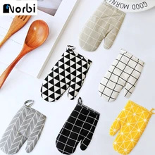 Хлопчатобумажные и хлопчатобумажные изолированные перчатки рукавица кухонная термостойкая перчатка кухонный рукавица и прихват для микроволновой печи Нескользящая изоляция