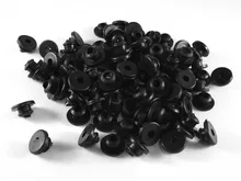 1000pcs lot Wholesale Black TATTOO Needle Rubber Grommets Nipples for tattoo machine gun needles supply