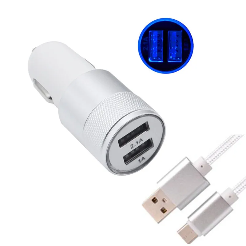 Светодиодный usb C 2A автомобильное зарядное устройство+ type C USB для huawei honor 9/10 p10 p20 mate 10 lite/pro vivo X21 moto Z Z2 Play lg v30 zenfone 3