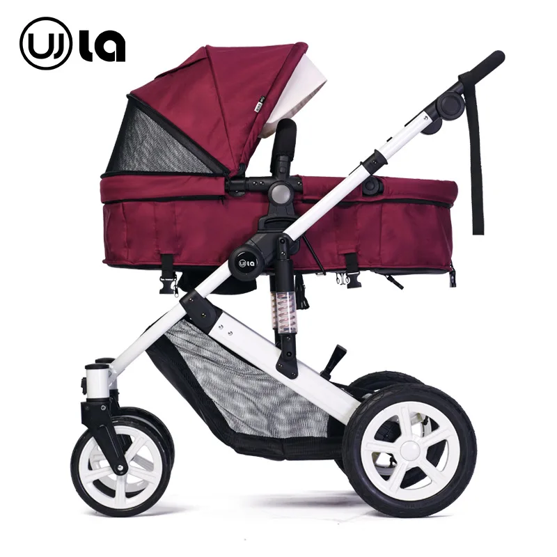 

Wla European Baby Stroller with High Landscape Cart Inflatable Tire Baby Stroller