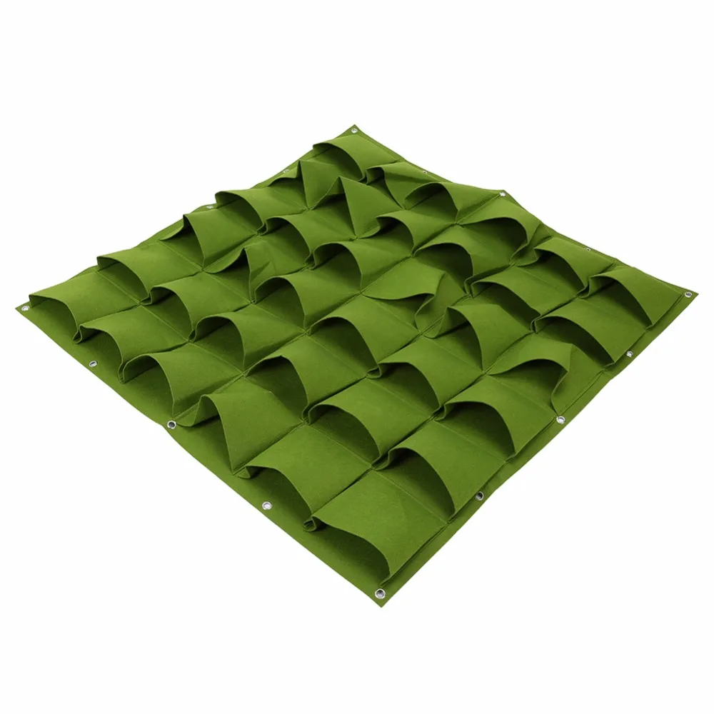 72 Poches Outdoor vertical Greening Hanging Wall plante de jardin sacs mur Planteur