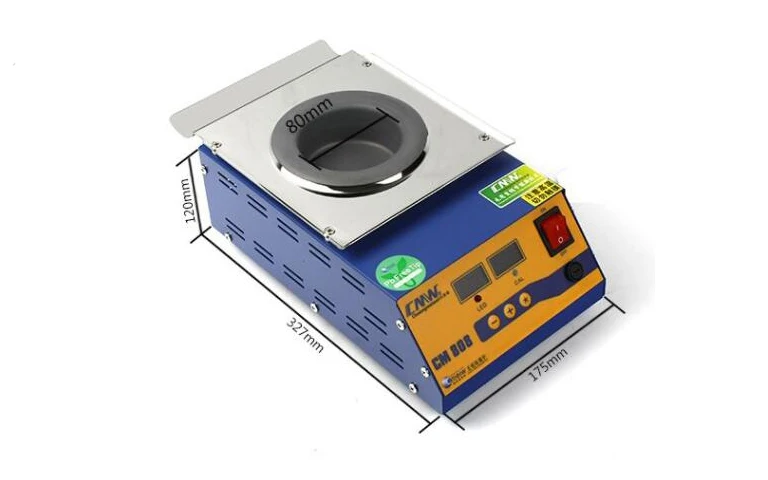 CM-808 Lead-free solder pot Digital display 400w melt tin 1.5KG temperature adju