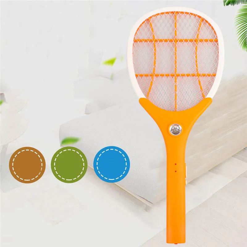 

Mosquito Racket Against MosquitoesElectric Mosquito Swatter Rechargeable Three-layer Large Mesh LED Light energy Insect Killer
