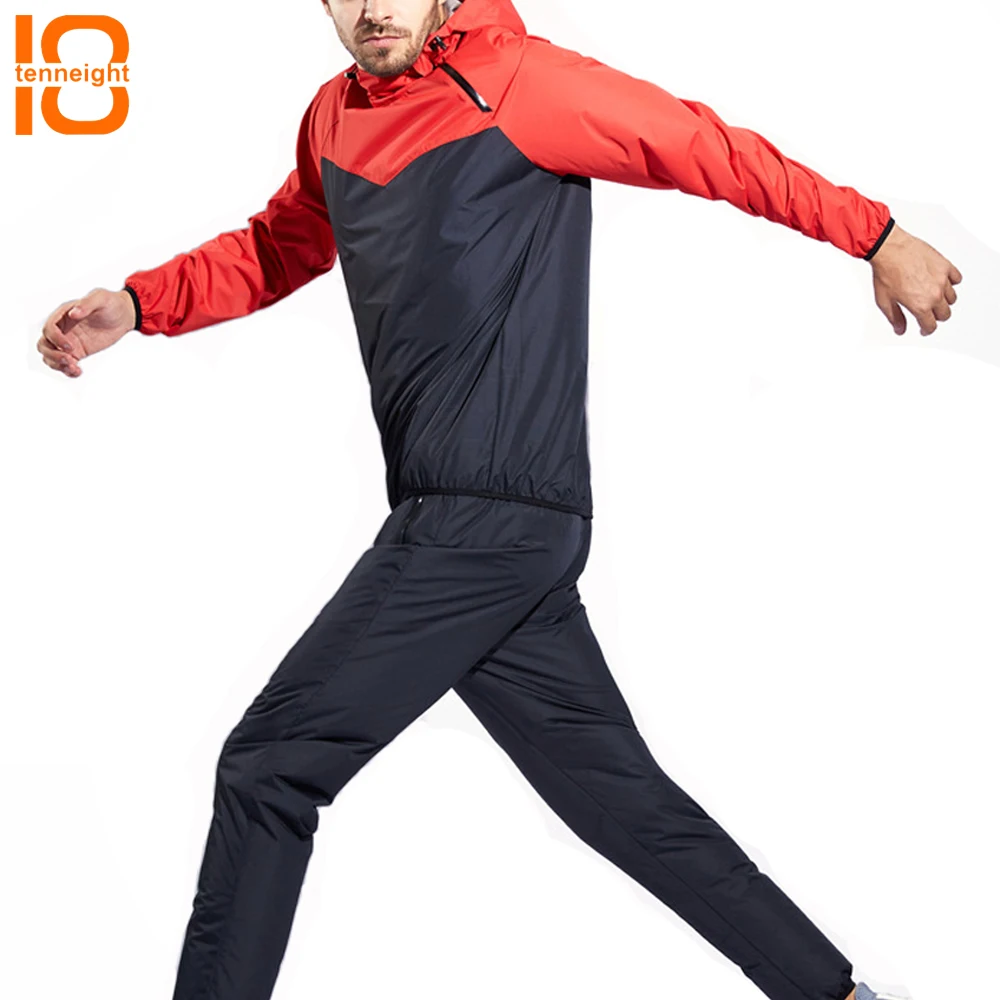 TENNEIGHT Fast Sweating Sports Suits Gym Clothes Yoga Running Sweating suit Women Men Lose Weight Fitness Workout Sportswear