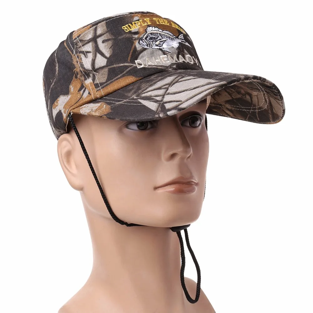 Мужская Женская Регулируемая уличная Панама, шапка для рыбалки, военная охотничья бейсбольная кепка, дышащая камуфляжная популярная тренд