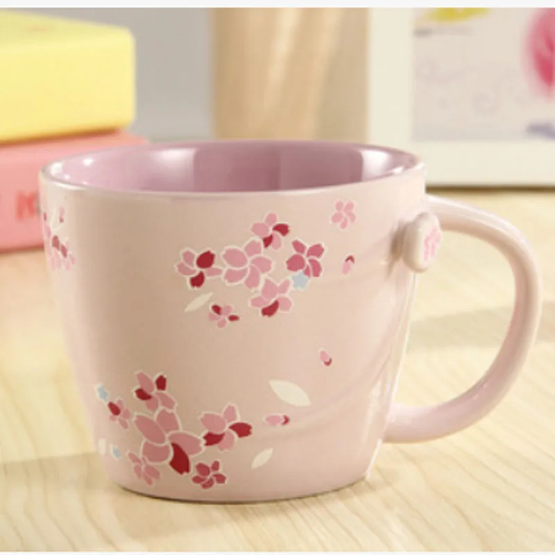 355ml 12oz Pink Cherry Blossom Sakura Ceramic Coffee Mugs Insulated 355ml 12oz Pink Cherry Blossom Sakura Ceramic Coffee Mugs Insulated Travel Mug Elegant Tea