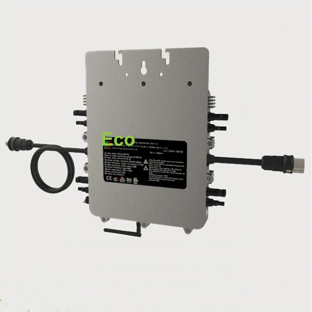 UL одобренный 20-55VDC 1200 W микро с сеточным управлением инвертор с связь по линиям электропередач Fuction 1200 W Чистая синусоида солнечный инвертор