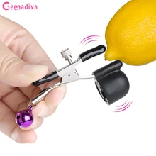 Sexo abrazaderas de pezón vibrante Clips erótico coqueteo Juguetes Juegos de Sexo para adultos de pinzas de trébol herramientas para BDSM exóticos Accesorios