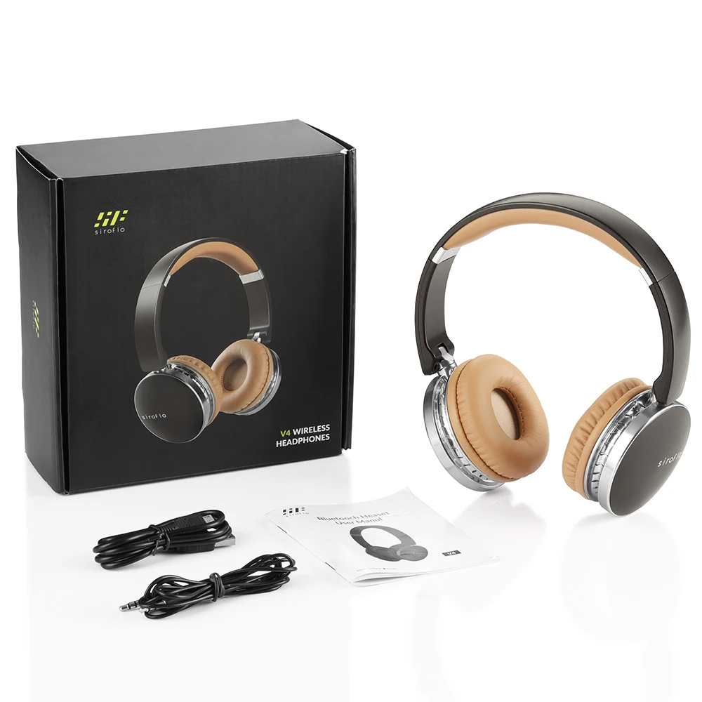 Беспроводные bluetooth наушники Siroflo V4 с шумоподавлением встроенный микрофон