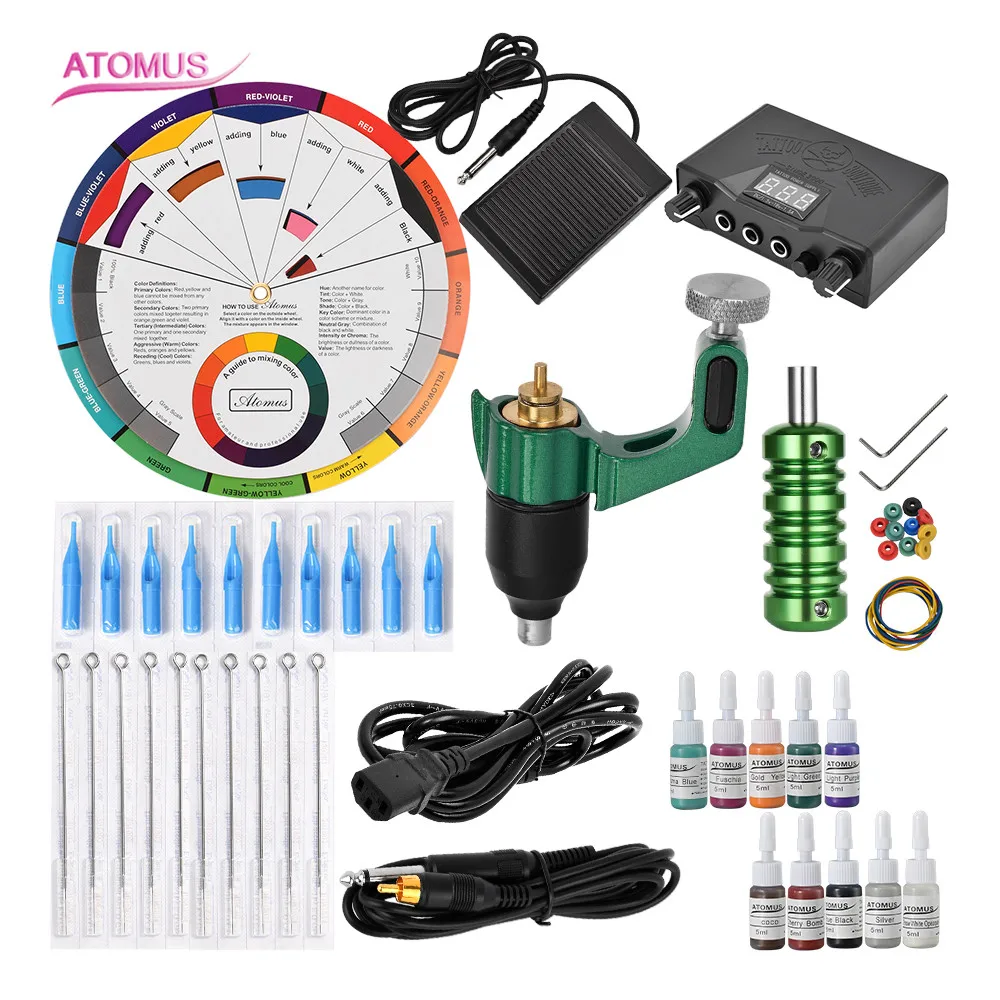 

Maquillaje Permanente Principiante Starter Tatuador Maquinas Rotativas Tatouage Machines Equipamento Kit Tatuaje Profesional Set