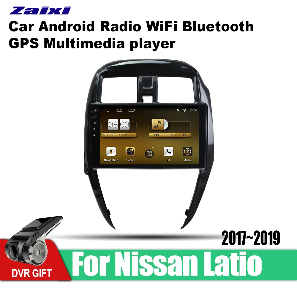 

ZaiXi Android Car GPS Multimedia Player For Nissan Latio 2017~2019 car Navigation radio Video Audio Car Player WiFi Bluetooth