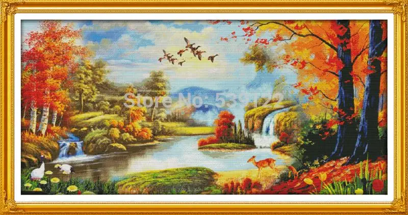 

Good Luck (1) DIY Needlework DMC Counted Cross Stitch 11CT 14CT Sets For Embroidery Knitting Needles Patchwork Handmade Crafts