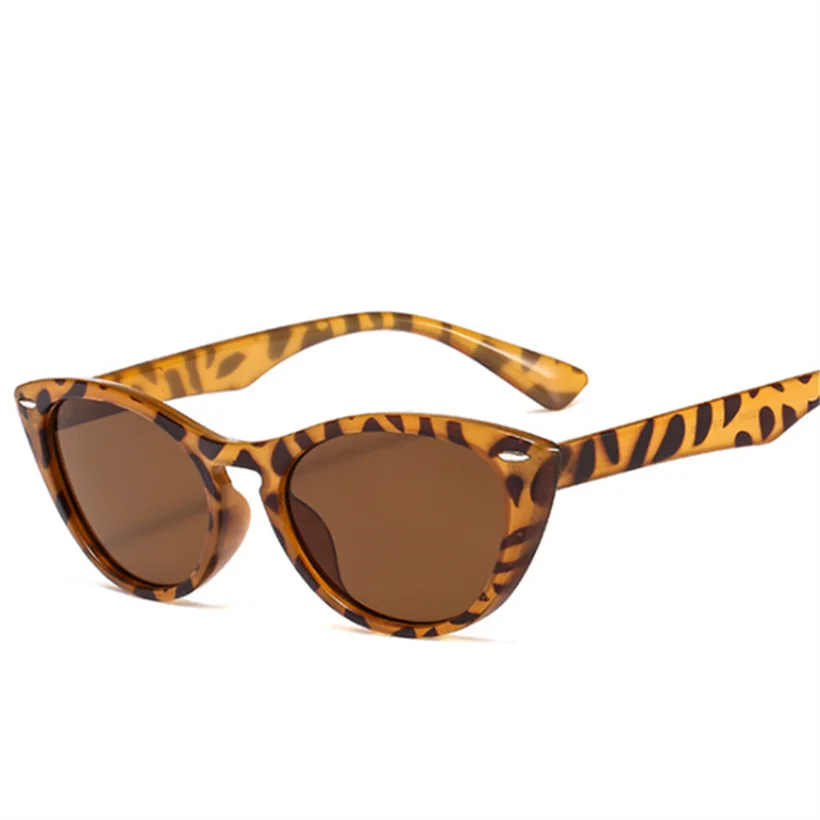 YOOSKE Винтажные Солнцезащитные очки "кошачий глаз" для женщин, модные брендовые дизайнерские солнцезащитные очки 90 s, солнцезащитные очки Ladeis, очки, Оттенки UV400 - Цвет линз: Многоцветный