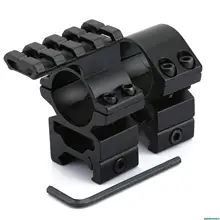 Горячее предложение, 2 шт., крепление для аксессуаров, 20 мм+ та же база/удлинение, Вивер/Пикатинни, 20 мм, адаптер, 2в1, 25,4 мм, кольца