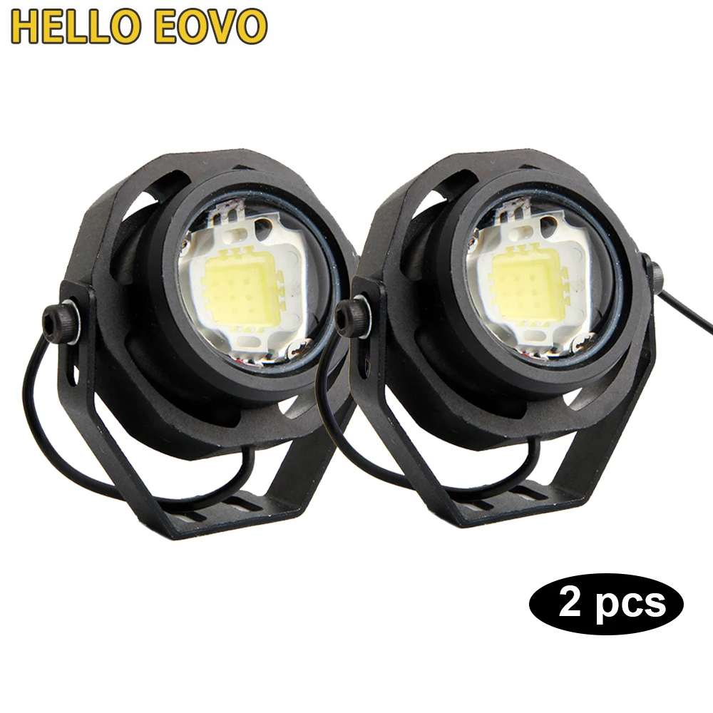 

2pcs/Lot Super Bright Led Car Light Waterproof 1000LM 10W DRL Eagle Eye Daytime Running Light Reverse Backup Park BH