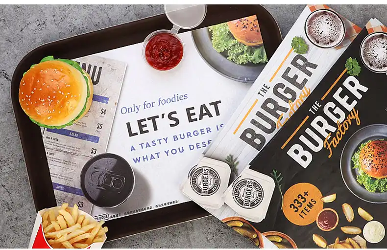 100 pcs 24.5x35cm Disposable Paper tray mats pad paper for food