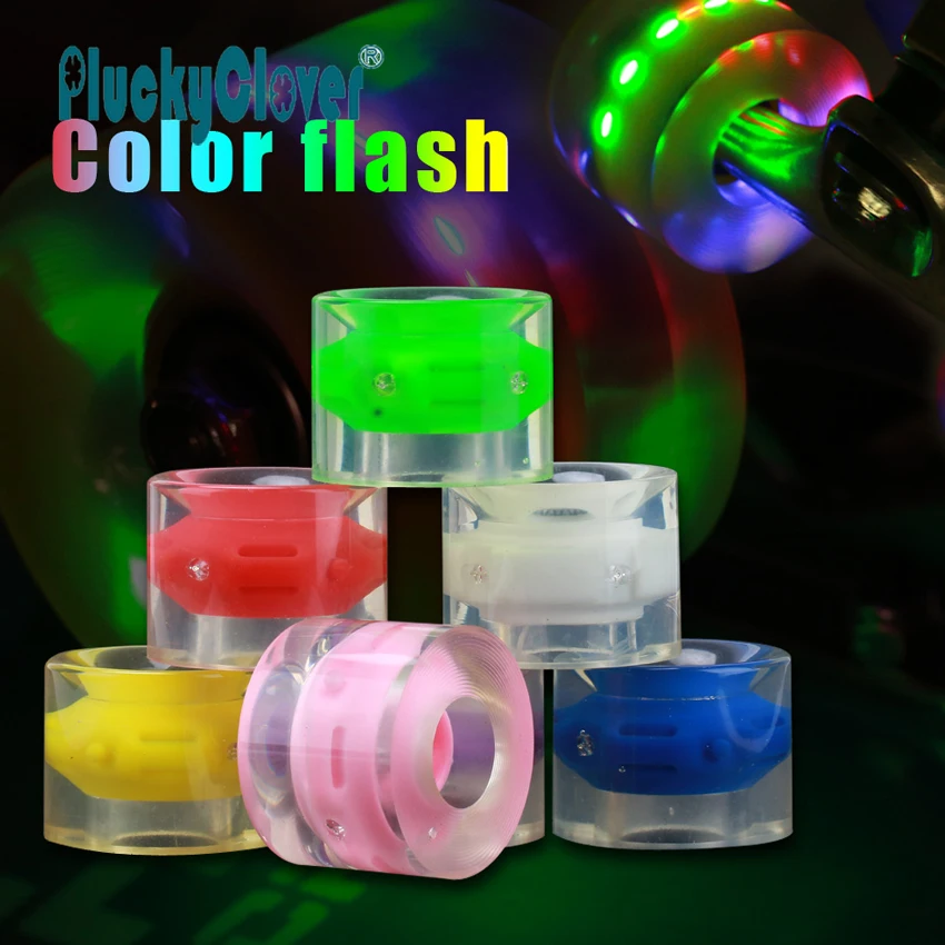 

1pc Led flash Cruiser Skateboard Wheel 60x45mm PU wheel 85A Penny Board Banana board for Street Skating Colorful Scooter wheels