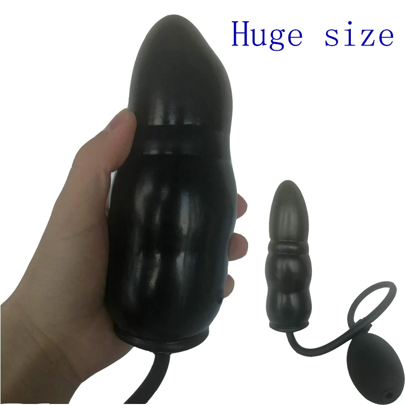 New huge Inflatable Anal Plug Dildo Pump Penis Massager Cock Sex Toy Butt Blow-Up Expandable for Women/Men | Красота и здоровье