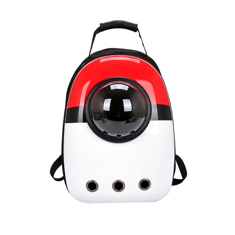 Горячая дышащая космическая капсула Pet Carrier Рюкзак Водонепроницаемый для кошки маленькая собака Дорожная сумка - Цвет: Красный
