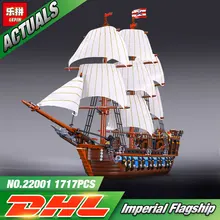 NOVA LEPIN 22001 Navio Pirata navios de guerra Modelo de Construção Kits Bloco Briks Brinquedos Presente 1717 pcs Compatível 10210