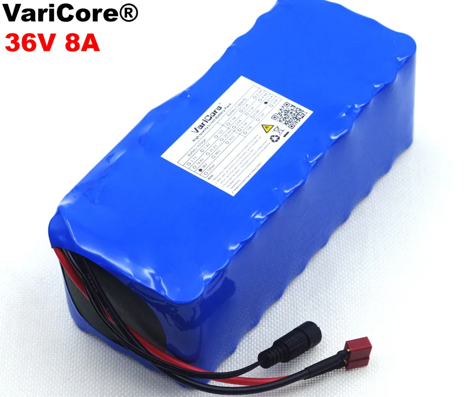 

VariCore 36V 8Ah 10S4P 18650 battery, modified bicycles, electric vehicle 36V protection with PCB Suitable for e-bikes