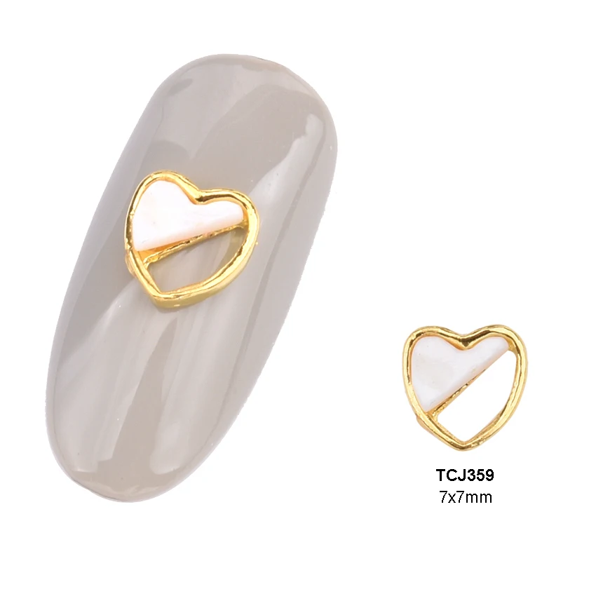 10 шт новые японские украшения для ногтей дизайн жемчуга металлические украшения для ногтей камни амулеты аксессуары из стразов TCJ354~ 365 - Цвет: TCJ359