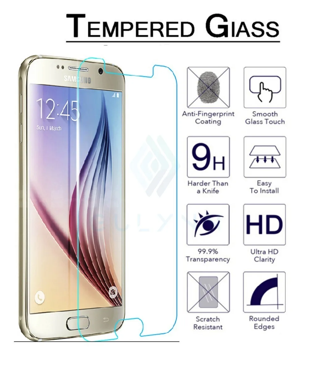 Новинка! Противоударная Защитная пленка 2.5D из закаленного стекла для Samsung Galaxy S6