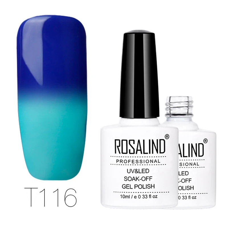 ROSALIND гель 1S 10 мл изменение температуры УФ гель лак для ногтей светодиодный долговечный замочить от ногтей для гель-лака - Цвет: RDT116